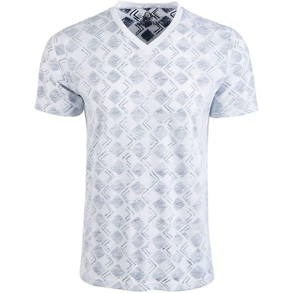 American Rag Other - American Rag Men's V-Neck Geometric T-Shirt White Size Large